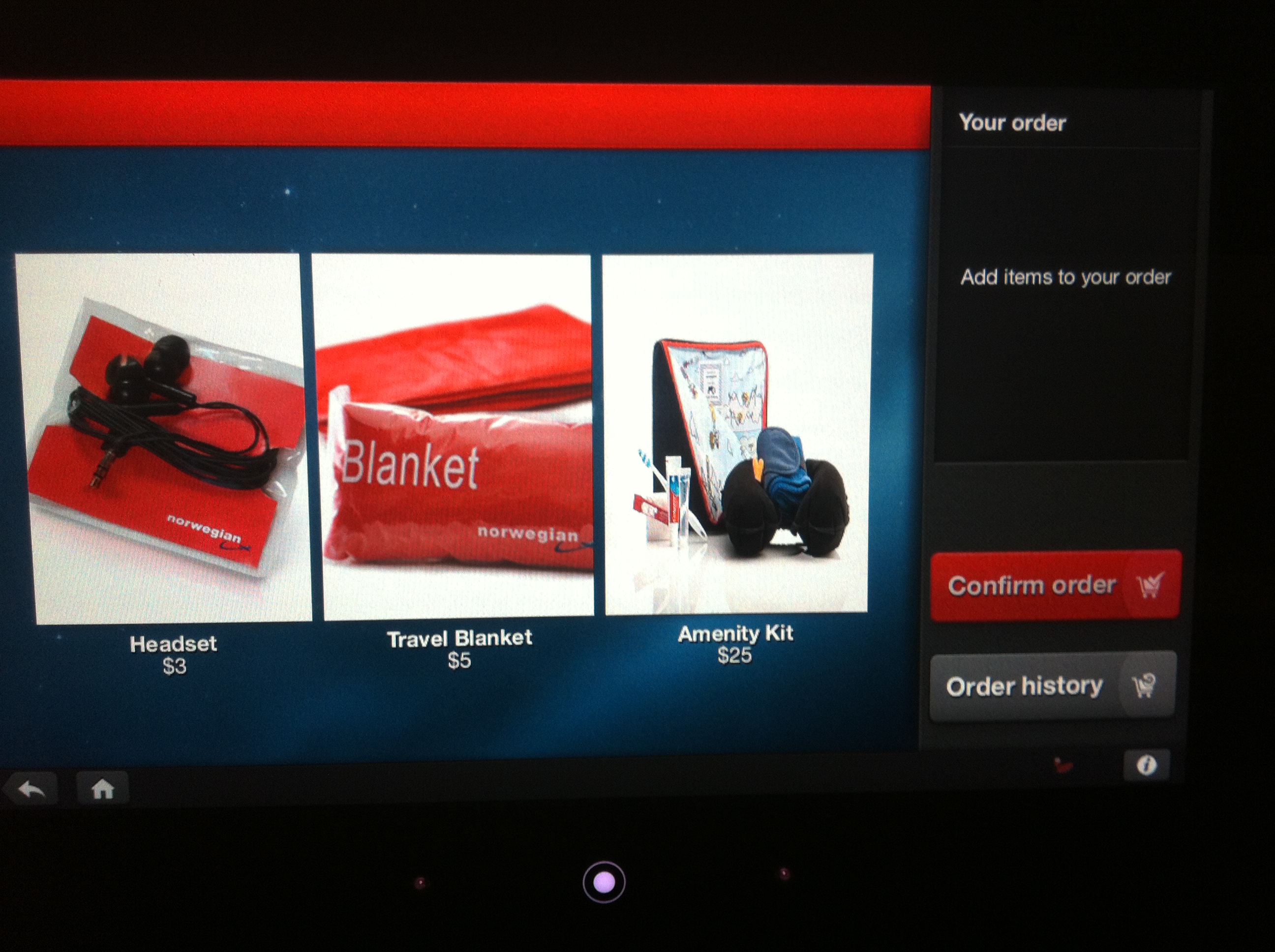 norwegian airlines carry on